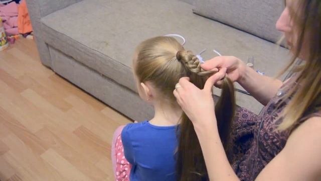 Как плести косички. Вариант 2. How to weave braids. Variant 2. смотреть онлайн