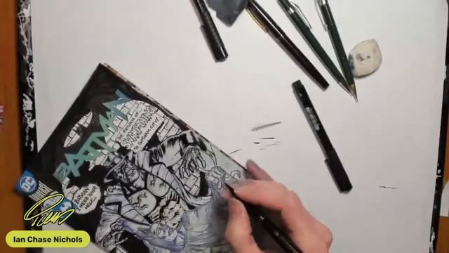 LIVE DRAWING - Swamp Thing and Batman Sketch Cover - 1/18/2023 смотреть онлайн