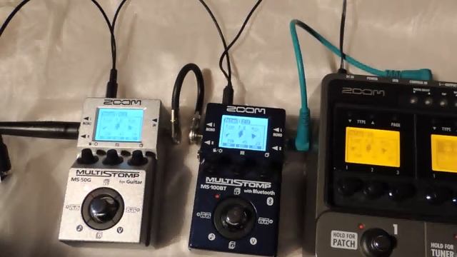 Zoom G3 vs MS-100 vs MS-50 Comparison - DELAY смотреть онлайн