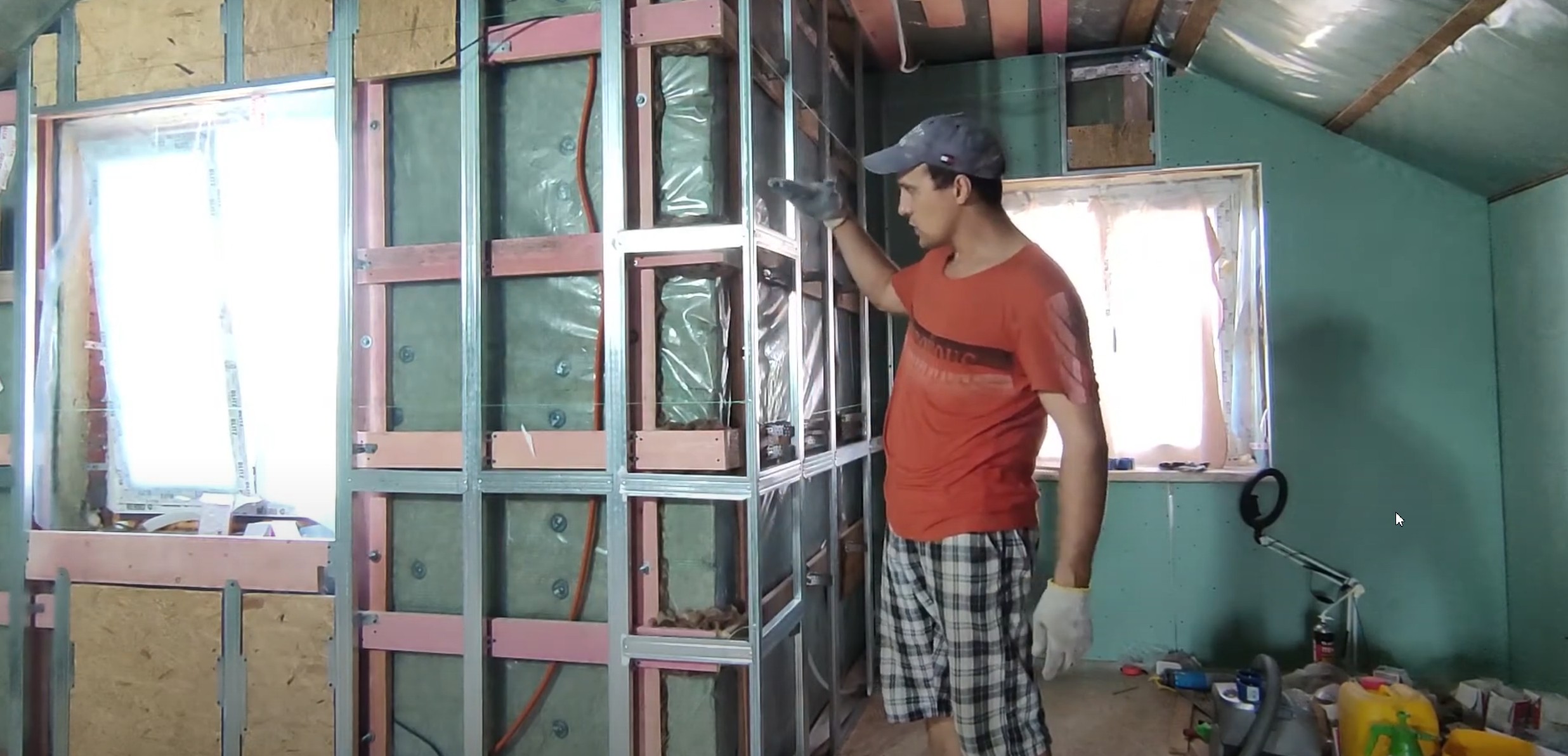 Мощный каркас для гипсокартона. смотреть онлайн