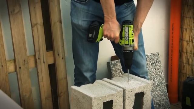 Worx Professional WU370 18V cordless impact drill UK English WWW WORX COM YouTube 720p смотреть онлайн