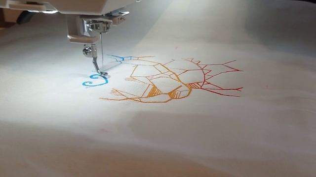 Машинная вышивка для сумки. смотреть онлайн