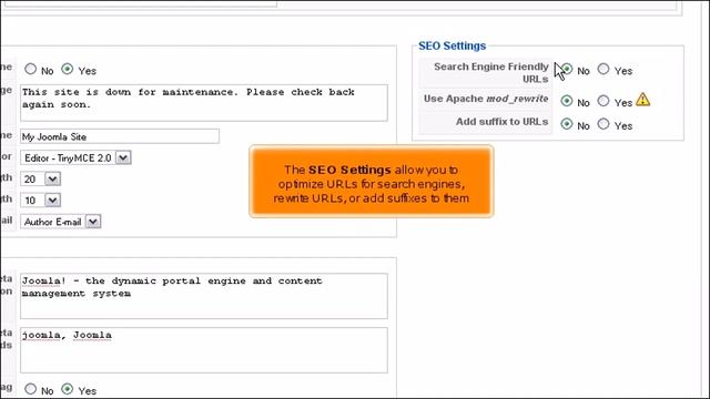 Joomla!: How to Manage Global Settings смотреть онлайн