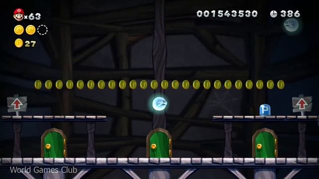 Прохождение New Super Mario Bros U (Wii U) дом танцующих призраков 2 смотреть онлайн