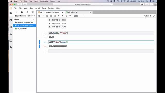 Python Jupyter Lab Pandas Intro смотреть онлайн