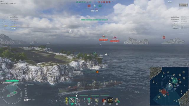 World of Warships ► Мир кораблей ► Как ничего не делая взять топ-2 в ранга бронзы смотреть онлайн
