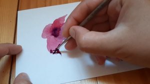 Рисую ПЕТУНИЮ АКВАРЕЛЬЮ