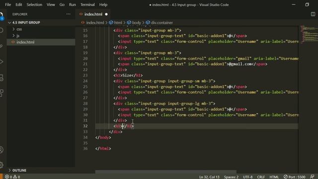 Bootstrap 17-dars. Input Group смотреть онлайн