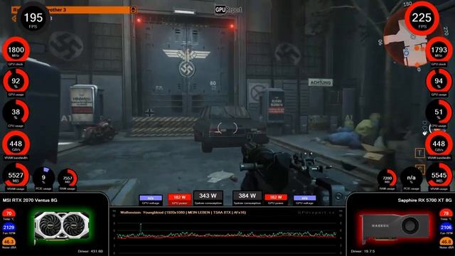 Wolfenstein: Youngblood (1K) - GeForce RTX 2070 vs Radeon RX 5700 XT смотреть онлайн