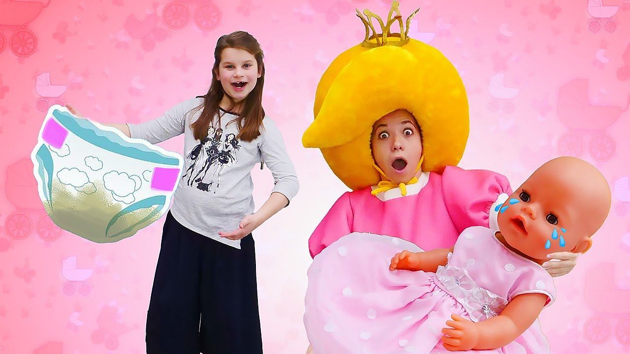 Видео для девочек - Принцесса Сина стала Как мама - Играем с Бэби Бон Эмили смотреть онлайн