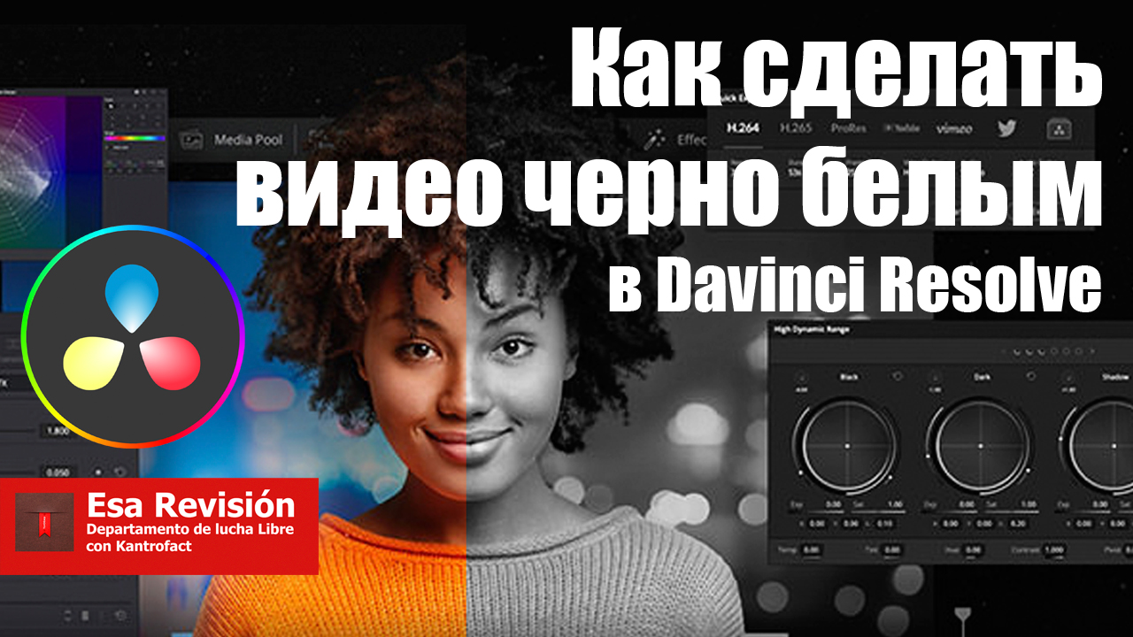 Как сделать видео черно-белым в Давинчи смотреть онлайн