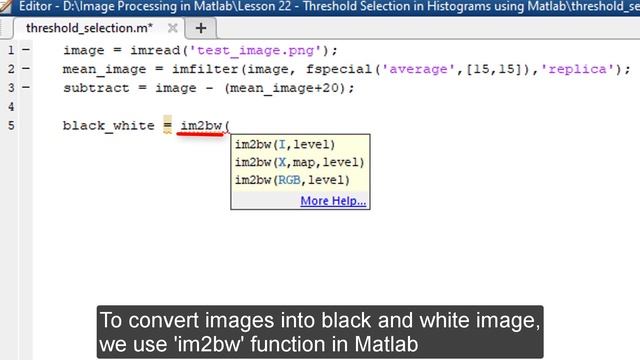 Lesson 23: Adaptive Threshold in Image Processing using Matlab смотреть онлайн