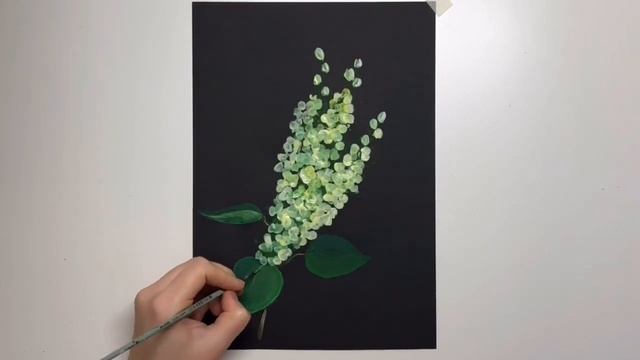 Рисуем ветку черемухи/гуашь/весна смотреть онлайн