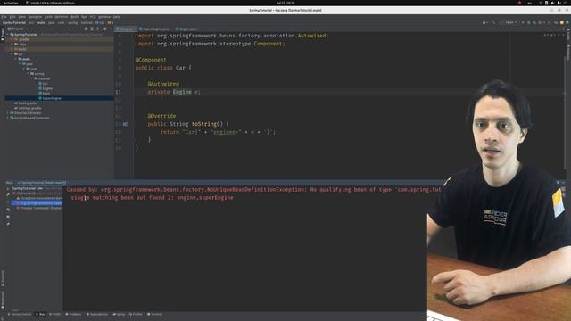 @Primary for resolving ambiguity| Dependency Injection | Spring Tutorial |Ch1|E10| смотреть онлайн