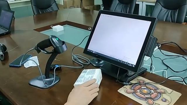 MINJCODE Wired 1D Auto Sense Laser Barcode Scanner With Holder MJ2809AT，auto sense & manual mode смотреть онлайн