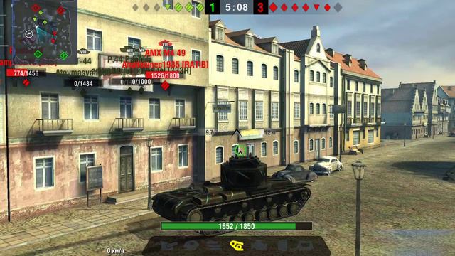 World of tanks blitz. Бой на КВ-4. Бой на мастера. Wotb смотреть онлайн