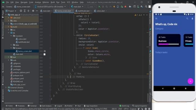 Flutter UI Challenge and implementation of Functions | Speed Code | Code With Nix | Flutter UI | смотреть онлайн