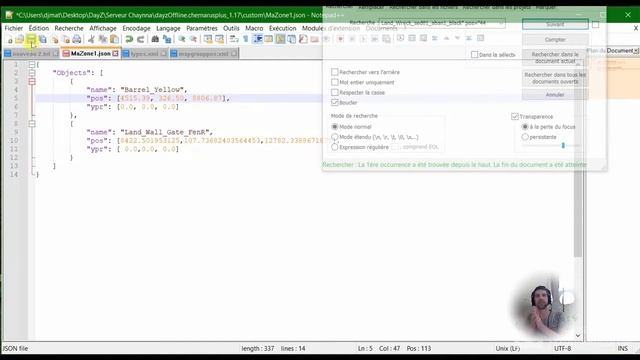 DayZ CEÉÉ UN FICHIER DE MAPPING json CONSOLES 1.17 1.18 2022 смотреть онлайн
