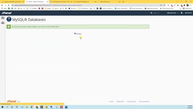 #1046 no database selected error on phpmyadmin in GoDaddy Hosting смотреть онлайн