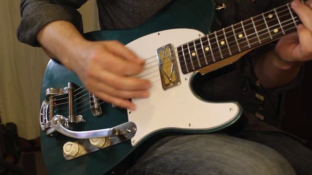 Waterslide Guitars T-Style Sherwood Green w/Mojo DeArmond Gold Foil Pickups, Bigsby+Staytrem Bridge смотреть онлайн