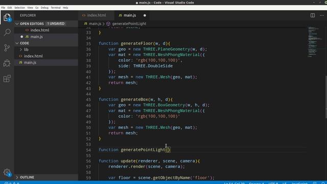ThreeJS Tutorial #8 - Phong Shading смотреть онлайн