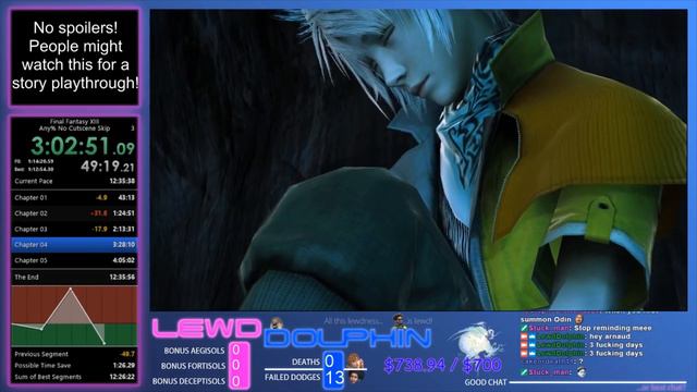Final Fantasy XIII - Any% No Cutscene Skip [PC] - 12:34:55 (part 1 of 2) смотреть онлайн