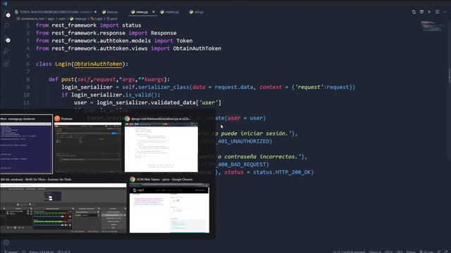 28.- Curso DJANGO REST | LOGIN con TOKEN + SESIONES y Casos de Uso смотреть онлайн