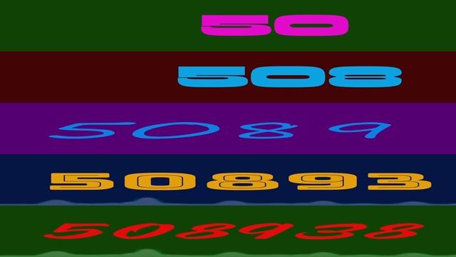 Numbers 0 to 100 1000 10000 100000 1000000 10000000 смотреть онлайн