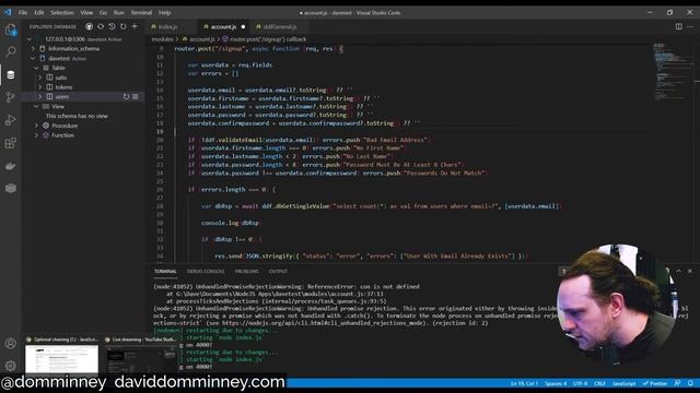 NodeJS Abstracting MySQL Database Query Functions & Express Responses - NJSV#2 смотреть онлайн
