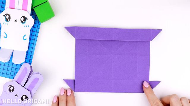 Оригами Игрушка Зайчик из бумаги | Кролик Тянучка их бумаги | Origami Paper Rabbit Toy