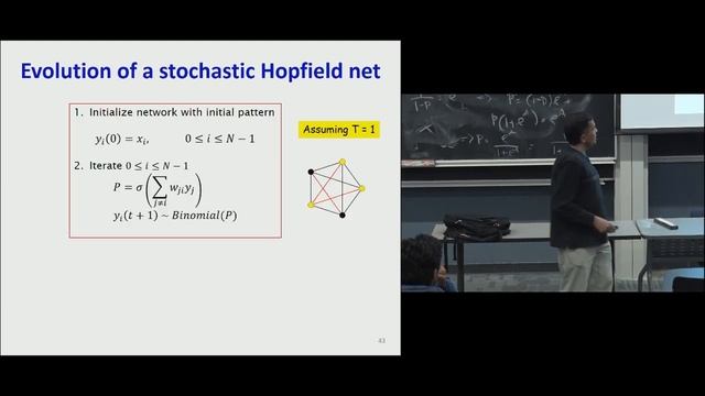Lecture 22 | Hopfield Nets and Boltzmann Machines (Part 2) смотреть онлайн
