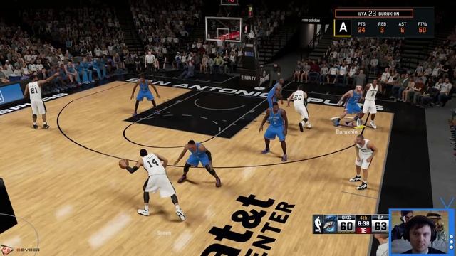 NBA 2K15 PS4 карьера #40 vs Spurs СМОТРЕТЬ ВСЕМ ОБЯЗАТЕЛЬНО. Любите или нет Баскетбол - не важно ! смотреть онлайн