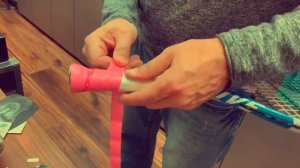 Как Заменить ОБМОТКУ Теннисной Ракетки \Учимся правильно наматывать overgrip