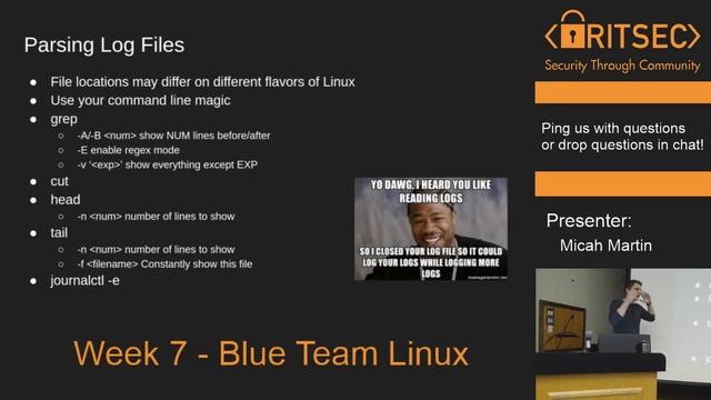 Week 7 Education - Blue Team Linux смотреть онлайн