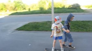 Как научить ребёнка кататься на скейте. День первый. Дети 4 - 5 лет.
