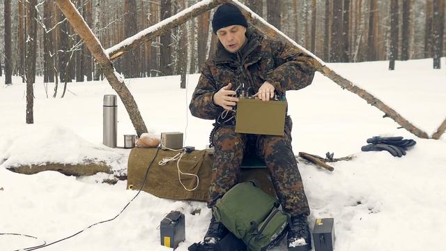 Лес, зима, костёр, радиосвязь и Barrett-940. смотреть онлайн