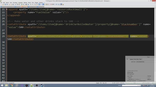 Adjusting item properties with XPath - 7 Days to Die XML Modding Tutorial for Beginners - Episode 7 смотреть онлайн