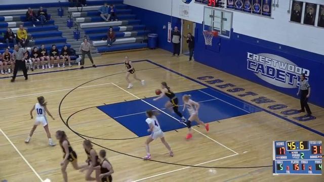 Crestwood Girls Varsity Basketball vs. Wapsi Valley смотреть онлайн