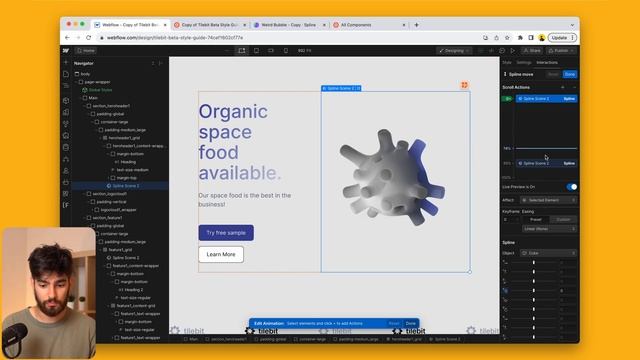 How To Create 3D Website Designs With Webflow and Spline смотреть онлайн