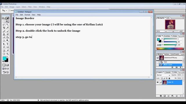 adding a border in Photoshop 7 смотреть онлайн