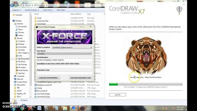 How to install and activate corel draw x7 with keygen смотреть онлайн