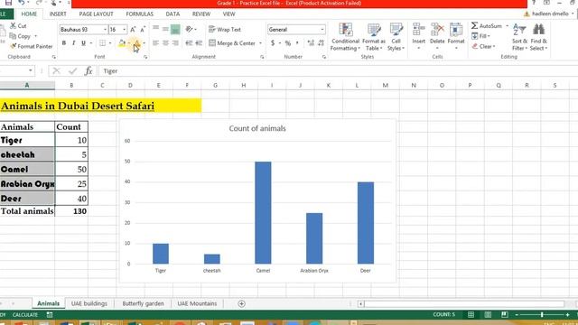 Grade 1 : Recap on Data Handling in Excel смотреть онлайн
