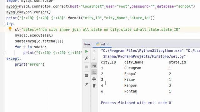 Inner Join in Python MySQL | Python with MySQL | Python tutorial for beginners - 82 смотреть онлайн