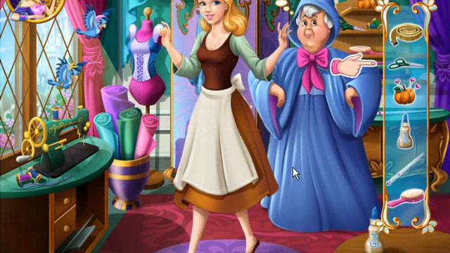 Cinderella Tailor Ball Dress. Золушка собирается на бал. смотреть онлайн