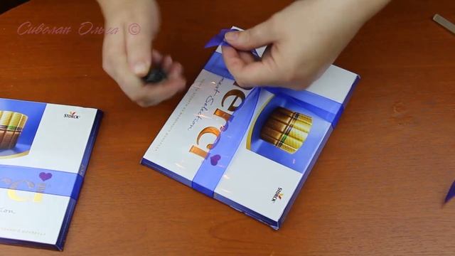 Оформление коробки конфет лентой, быстро и красиво смотреть онлайн