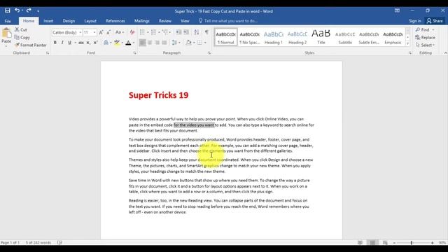 IITCA Super Trick 19 | Fast Copy Cut and Paste without using Ctrl C and Ctrl V - Advanced Word смотреть онлайн