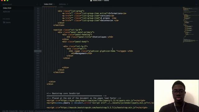 5 Realiser un template admin avec bootstrap смотреть онлайн
