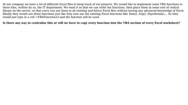 Create shared library of VBA functions in Excel смотреть онлайн