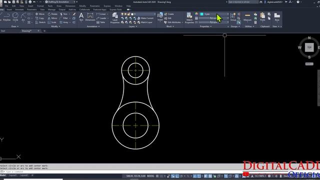 AutoCAD Mechanical Tutorial For Beginner | AutoCAD Tutorial for Mechanical Engineering| Digital CAD смотреть онлайн