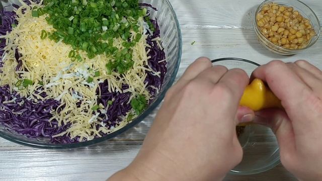 Простой и такой вкусный САЛАТ из КРАСНОКОЧАННОЙ КАПУСТЫ с вкусной заправкой! смотреть онлайн